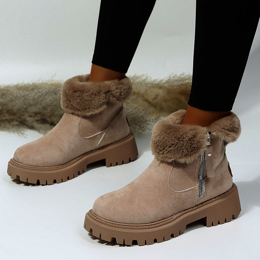 Botas de Invierno Impermeables Mujer - Gamuza Sintética con Suela Antideslizante - Image 5