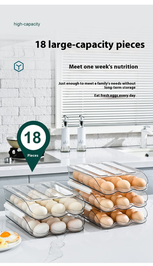 Organizador de Huevos Transparente Multiusos para Cocina - Image 12