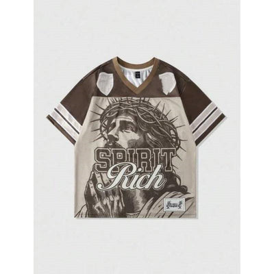 Playera Retro Vintage Malla Poliéster Estilo Americano - Image 2