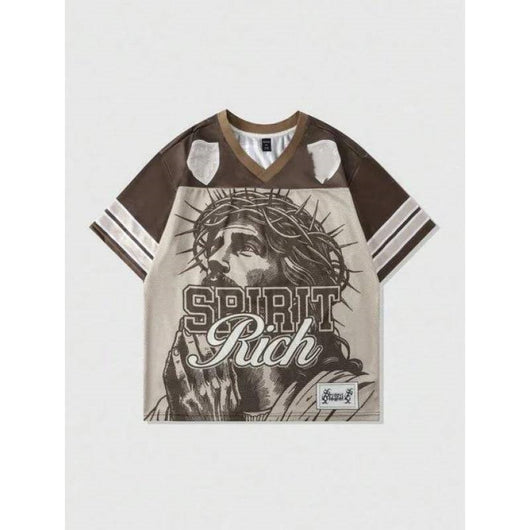 Playera Retro Vintage Malla Poliéster Estilo Americano - Image 2