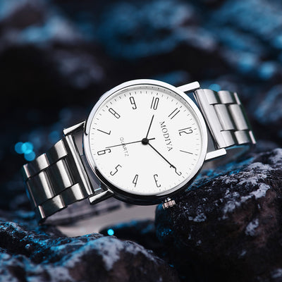 Reloj de Hombre con Banda de Aleación y Movimiento de Cuarzo