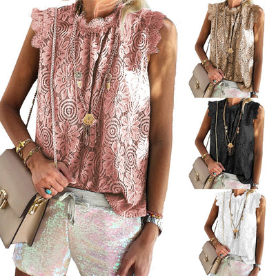Blusa sin Mangas con Encaje para Mujer - Image 10
