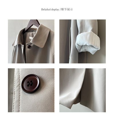 Gabardina Estilo Coreano para Mujer - Colección Otoño - Image 10