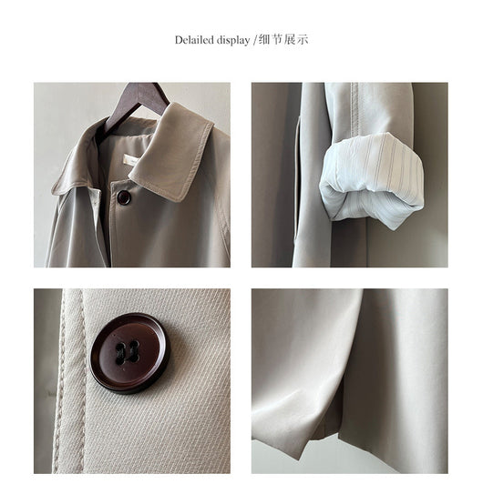 Gabardina Estilo Coreano para Mujer - Colección Otoño - Image 10