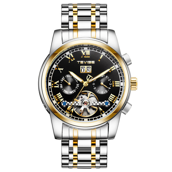 Reloj Tourbillón Luminoso Resistente al Agua