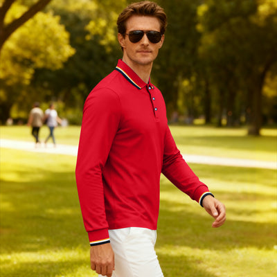 Polo Jacquard Casual para Hombre - Secado Rápido y Transpirable - Image 29