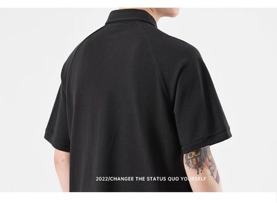 Polo Deconstruido con Costuras Americanas de Manga Corta para Hombre - Image 20