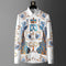 Men's Slim Fit Printed Shirts - Modern Long Sleeve Design