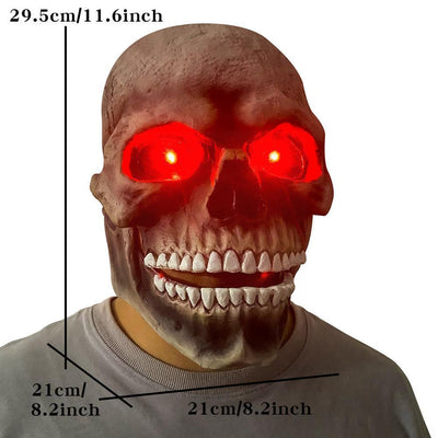 Máscara de Látex Calavera con Boca Móvil para Halloween - Disfraz de Asesino Aterrador - Image 10