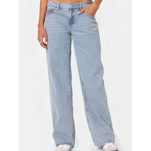 Jeans de Cintura Alta y Pierna Ancha Efecto Limpiador - Image 2