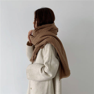 Bufanda a Cuadros Invierno para Mujer - Diseño Clásico - Image 2