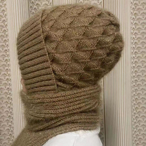 Gorro Tejido de Terciopelo para Mujer - Diseño Viral Cálido y Elegante