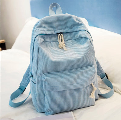 Mochila de Terciopelo Personalizable de Gran Capacidad - Image 8