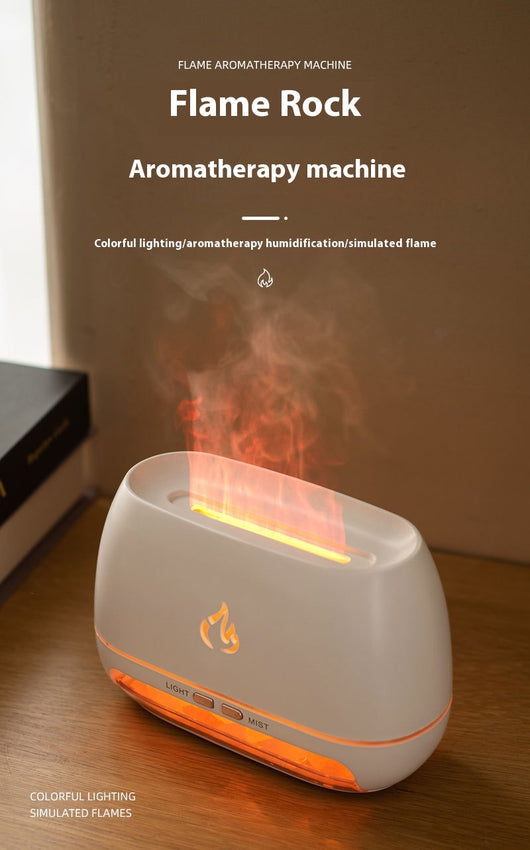 Difusor de Aromaterapia con Efecto Llama y Grano de Madera - Image 11