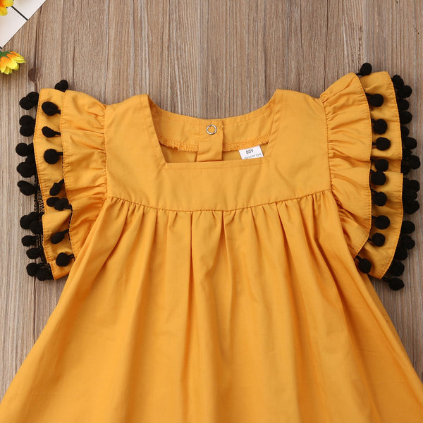 Vestido Infantil sin Mangas para Niñas Recién Nacidas