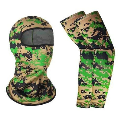 Blue and black full-face balaclava with a roaring gorilla graphic, designed for windproof and dust protection. - Image 32