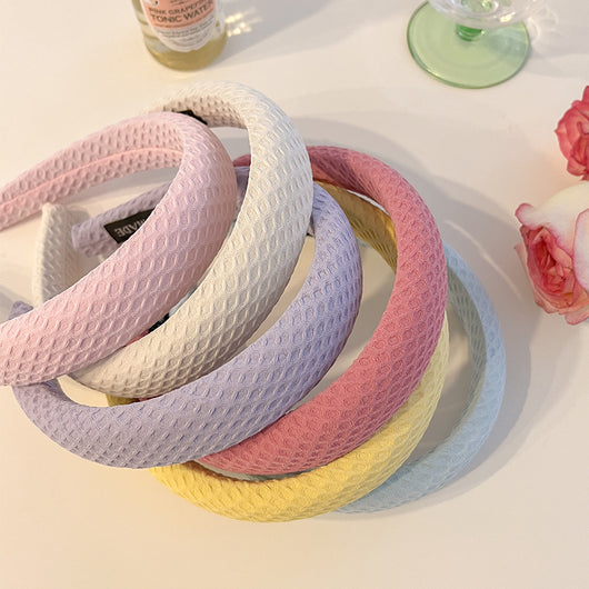 Diadema Ancha de Colores Pastel con Copa Alta para Mujer - Image 18