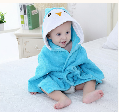 Bata de Baño Infantil con Capucha - Toalla Modelo Animales Lindos en Algodón - Image 28