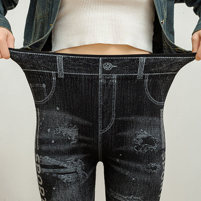 Pantalones Skinny Reductores en Denim Sintético para Mujer - Image 12