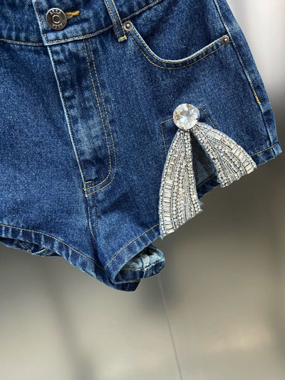 Shorts con Parches de Corazones en Contraste - Image 10