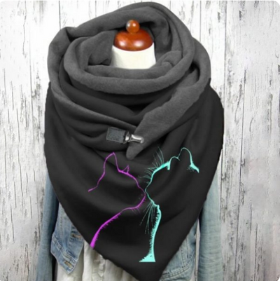 Chal Grueso Cálido de Moda Simple para Mujer - Image 11