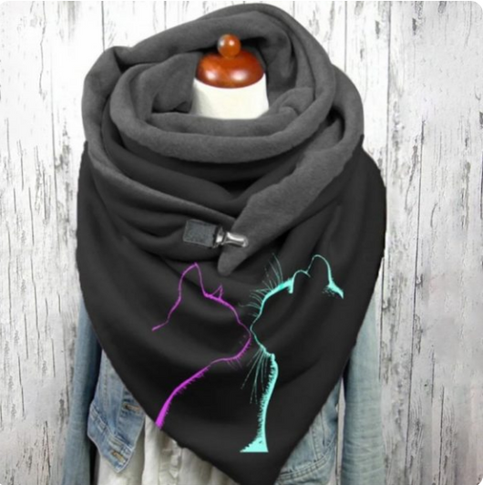 Chal Grueso Cálido de Moda Simple para Mujer - Image 11
