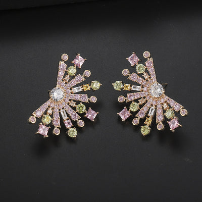 Aretes de Circonita con Diseño de Copo de Nieve Personalizados - Image 9