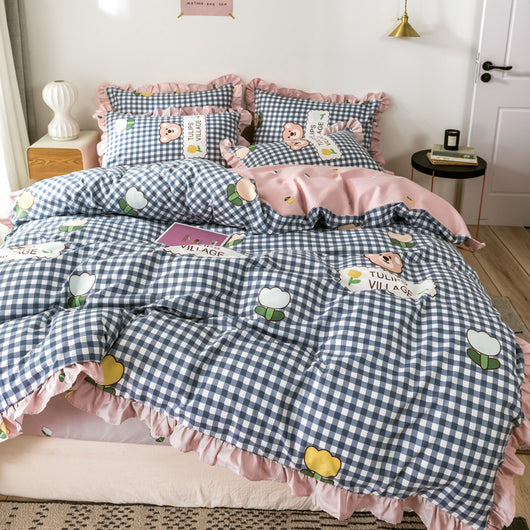 Juego de Cama Infantil Princesa 4 Piezas - Funda Nórdica y Sábanas Corazones - Image 3
