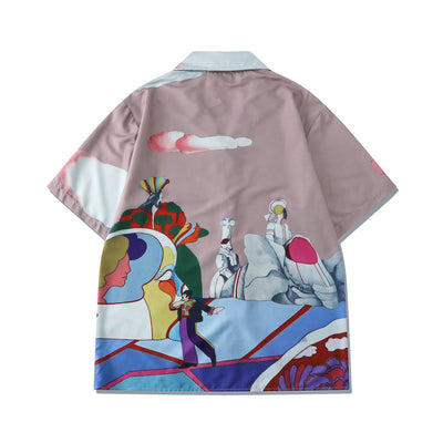 Conjunto Retro de Camisa Floral y Shorts para Hombre - Estilo Europeo y Americano - Image 6