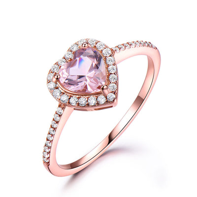 Anillo de Morganita en Plata de Ley 925 - Image 3