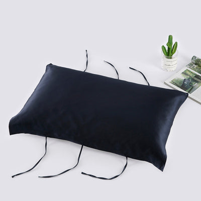 Funda de Almohada de Seda Pura Liso - Cuidado Capilar Premium - Image 17
