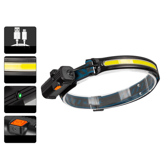 Linterna Frontal LED Recargable con Sensor Automático para Pesca - Image 5