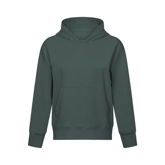 Sudadera Hoodie Oversize de Color Liso con Hombros Caídos - Image 13