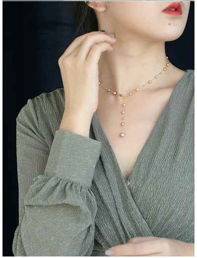 Collar de Perlas de Agua Dulce Gypsophila - Image 2