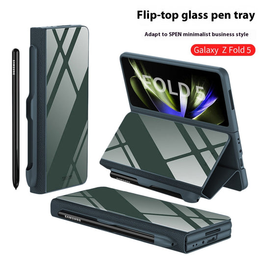 Funda de Cristal Protectora para Galaxy Z Fold5 - Diseño Flip Creativo - Image 2