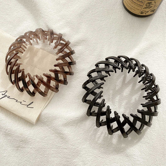 Sujetador de Cola de Caballo Hueco con Espiral Ajustable - Accesorio de Moda - Image 10