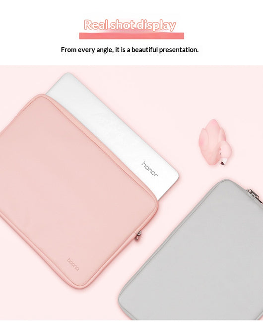 Funda Protectora de Cuero para Laptop con Bolsa Interior - Image 9