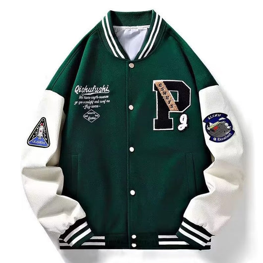 Chaqueta Casual Unisex con Bloques de Color y Parches - Image 13
