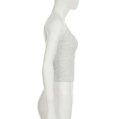 Chaleco Ajustado con Lazo de Encaje Dulce y Picante - Estilo Urbano Cuello en U - Image 25