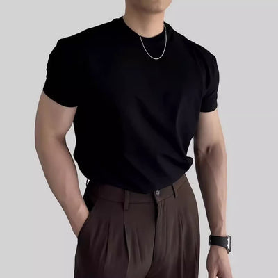 Camiseta Deportiva Manga Corta para Hombre - Ajuste Ceñido