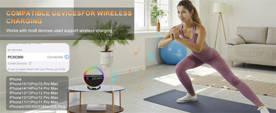 Lámpara Ambiental RGB con Cargador Inalámbrico y Altavoz Bluetooth - Image 15