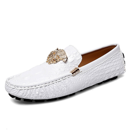 Zapatos de Cuero Casual con Hebilla Metálica y Pedal - Image 9