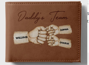 Billetera de Cuero Personalizada para Papá - Diseño Retro Europeo Ultraligera - Image 5