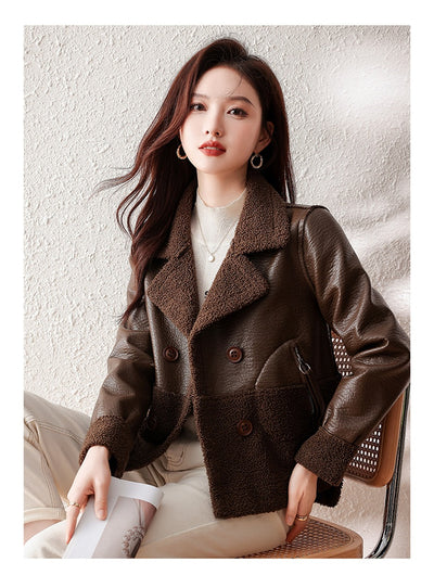 Abrigo de Piel Sintética Talla Grande Suelto para Invierno Mujer - Image 11