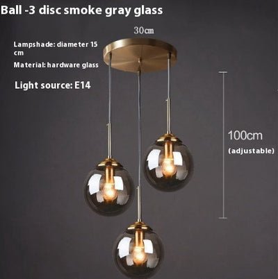 Lámpara de Techo Colgante Esférica de Cristal Moderno - Image 10