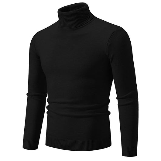 Suéter Cuello Alto Básico para Hombre - Estilo Europeo y Americano - Image 10