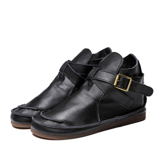 Botas Martin de Cuero Literario Retro para Mujer - Image 6