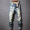 Jeans Rotos Estilo Hong Kong Corte Holgado Casual Americano