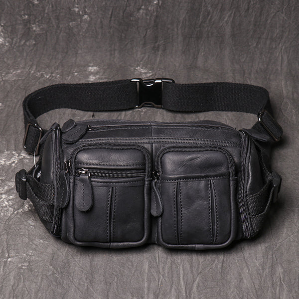 Bolsa de Pecho Hombre Cuero Gamuza Gran Capacidad - Image 6