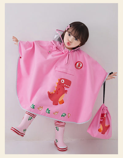 Impermeable Infantil Tipo Capa con Diseño de Dinosaurio - Image 20
